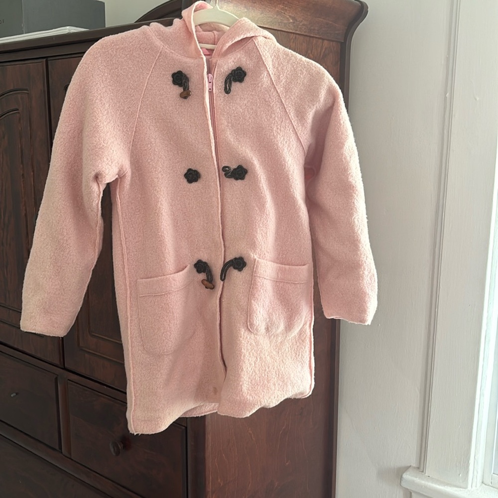 Adorable pink Jacadi pea coat/ jacket